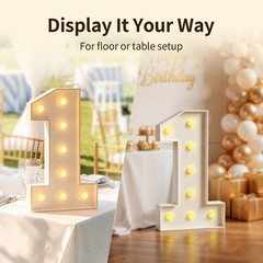 Marquee Numbers 3FT Large Light Up Numbers 2nd 12th 21st Fast Decorations Gra…