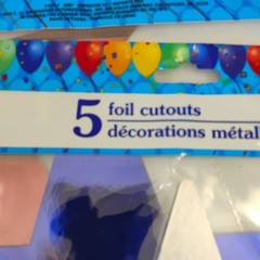 USA Star Foil Cutouts Red Blue Silver Lot total of 15 Stars Patriotic NWT