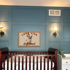 Playing Room Long Live Boyhood Banner Boy Room Decor, Nursery Playroom Wall Deco