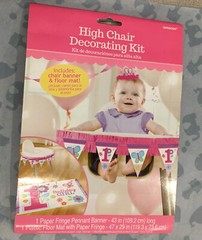 Happy 1st Birthday High Chair Decorating Kit