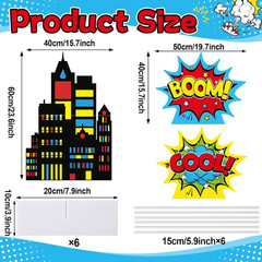 Hero Theme Party Decorations Super Theme Hero Cardboard Cutout Stand up Large 3D