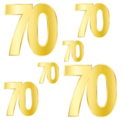 Beistle Foil «70» Birthday Cutouts – Birthday-Age Specific | Party Supply