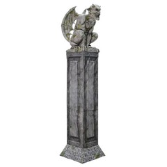 8 Ft. Animated Oversized Gargoyle Pillar Halloween Decoration