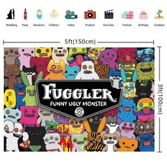 Fuggler Party Supplies Banner Backdrop Vinyl 5x3ft 7x5ft Birthday Decor