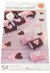 MARTHA STEWART ~ Print to Personalize CANDY BAR WRAPPERS Valentines Day HEART
