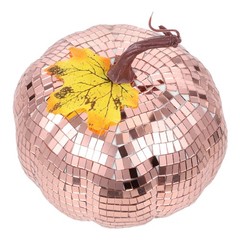 Disco Halloween Decor: Disco Pumpkin Adornment With Mirror Finish – Party