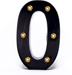Versatile LED Light Up Numbers – Black & Gold Party Decorations for Events
