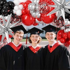 Red and Black Balloons Arch Kit – All-in-1 100Pcs Latex Balloons Gift Set for…