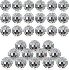 30 Decorative Silver Mirror Disco Balls 3cm – Create a Dreamlike Atmosphere