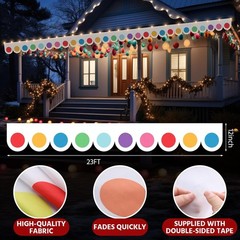 Tudomro 23 ft Outdoor Christmas Gingerbread House Decorations Gingerbread Roof P