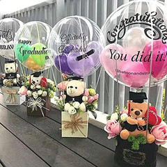 Balloon Stand Kit, 15 Pack Balloon Stick Holder with Base for Table Top Centerpi