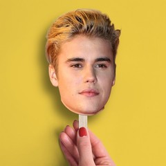 Justin Bieber Big Head Cutout, Funny Party Prop, Concert Fan Gift