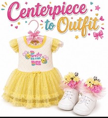 Cute As Can Bee Centerpiece For Baby Shower, Birthday, Keepsake Outfit-Unique