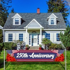 America 250th Anniversary Banner for Fence 4th of July Fourth of July Patriotic