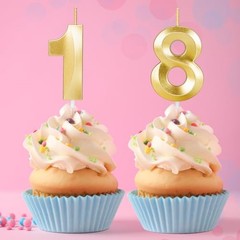 18th Birthday Candles,18th Birthday Decorations for Girls Boys,Happy Birthday