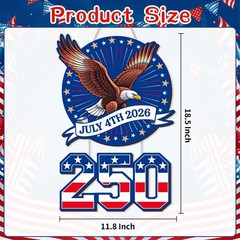 Celebratory 250th Anniversary Eagle Wreath – Perfect for July 4th Festivities