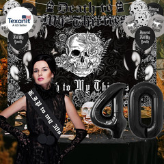 Death to My 30S Decorations – Death to My Thirties Backdrop, Banner, Honeycomb,