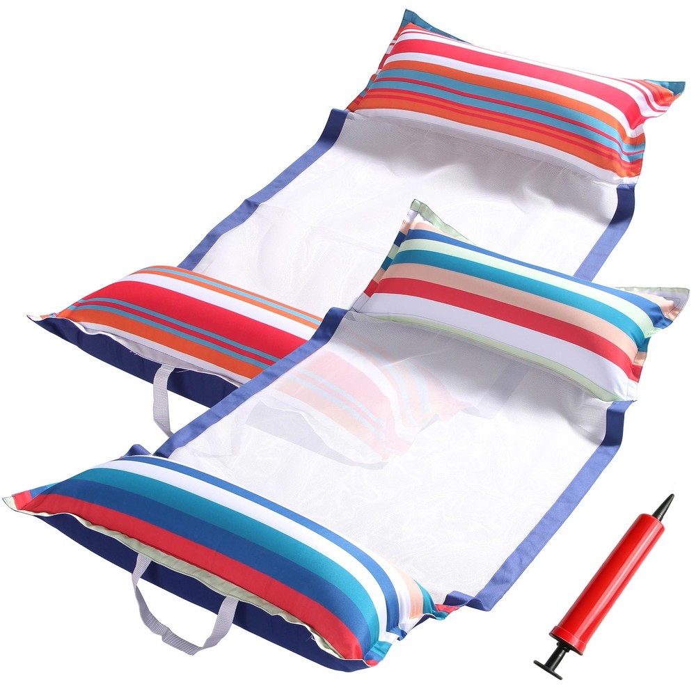 FindUWill Fabric Pool Hammock Floats, XL, 2Pack Inflatable Water Hammocks Floati