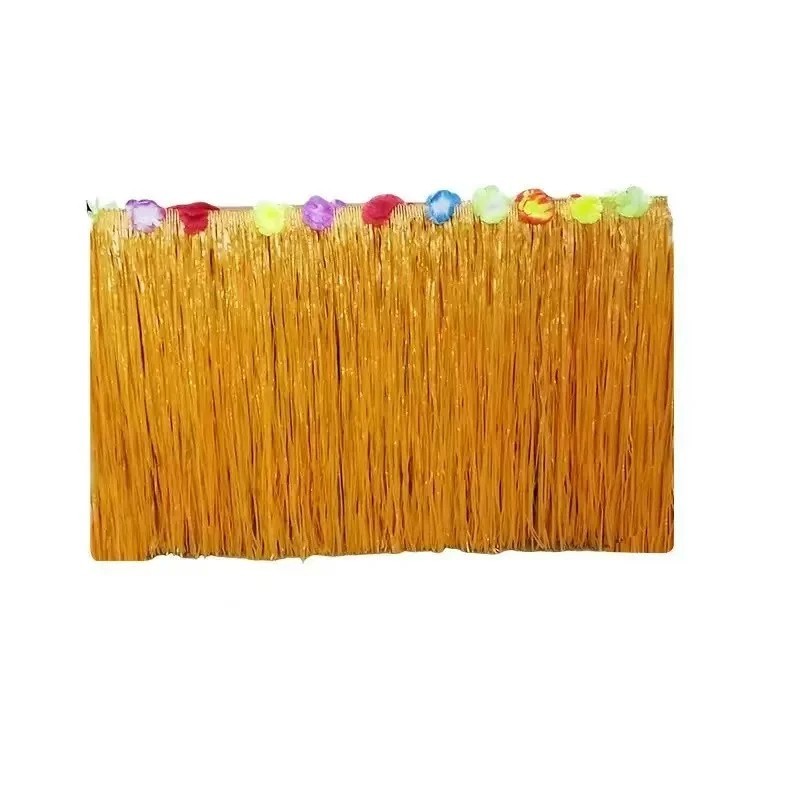 Hawaiian Luau Grass Table Skirt Tropical Party Hula Decor Summer Theme