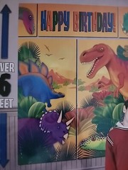 Giant Dinosaurs Happy Birthday 5 Piece Wall Party Decoration Kit 6′ Tall Amscan