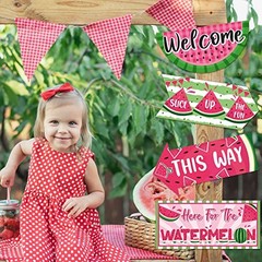 20 Pcs Watermelon Party Decorations Summer Watermelon Birthday Party Supplies