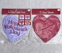 Vintage Valentines Day Die Cut Large Heart Cutouts Paper Magic Group New