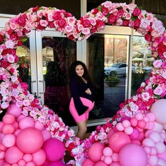 Large Size Metal Balloon Arch Kit, Wedding Heart Arch Stand, Love Balloon Col…