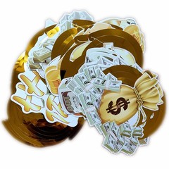 30 PackSwrils Cutouts Money Birthday Hanging Decorations Dollar Bill Cash Ha…