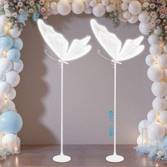 2PCS Butterfly Aisle Lights, 25W LED Ambient Lights, 110V Butterfly Floor Lamps