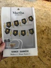 NWT pack Martha Stewart Halloween Banner Black/Gold Party Decoration bundle