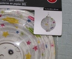 Set of 2-LED Paper Lantern Patriotic Stars Red White Blue 8 x 8″ Fast Shipping