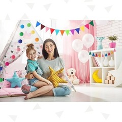 Rainbow Tassel Garland Set Felt Flags Balls Home Party Decoration 3 Pieces New