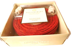 Pottery Barn 10 red round paper lanterns party supplies