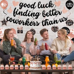 Coworker Farewell Decorations, Rose Gold Good Luck Finding Better Coworkers T…