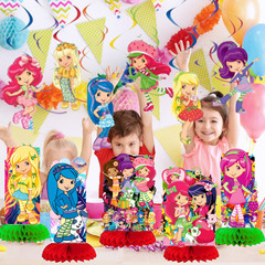 STRAWBERRY SHORTCAKE PARTY SUPPLIES BIRTHDAY DECORATION TABLEWARE THEME IDEAS