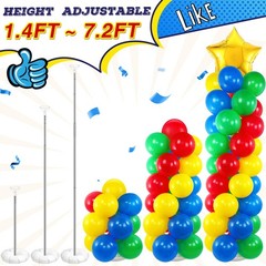2 Sets Balloon Stand Kit Hero Themed Party Decor 142 Pcs Adjustable Balloons …