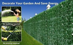 3M Artificial Green Leaf Fence Panel Faux Privacy Screen Garden Balcony Outdoor
