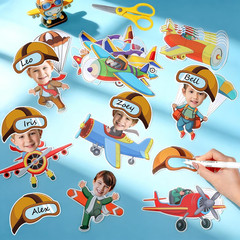 60Pcs Pilot Airplane Cutouts Aircraft Bulletin Board Decorations Adventure Trave