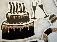 14 Pc Lot New Birthday Magnets Cruise Ship Anchor Black Gold 1 Fringe Curtain