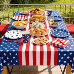 4Th of July Decorations Patriotic Decorations Party Supplies Set for 24 Guests,