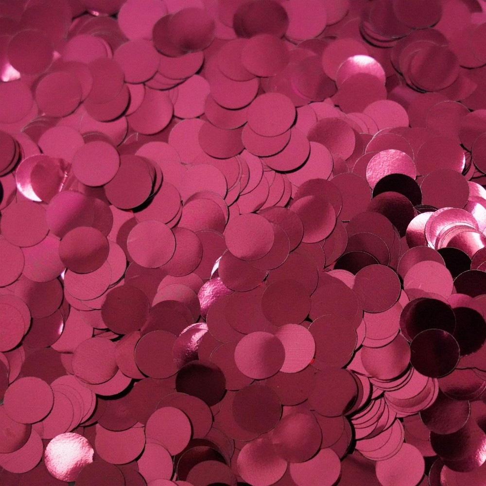 2.2oz Burgundy Foil Metallic Round Confetti Circle Dot Mylar Table Scatter