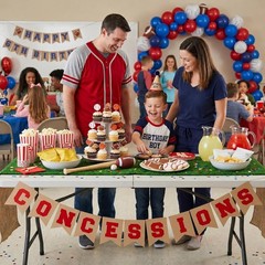 Concessions Banner, Concession Stand Banner Sign for Baseball Party Decoratio…