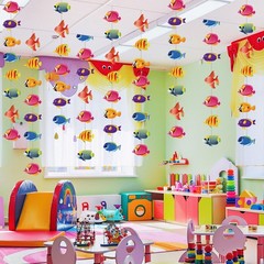 8 Pieces Under The Sea Party Decorations Tropical Fish Garlands Ocean Fish Pa…