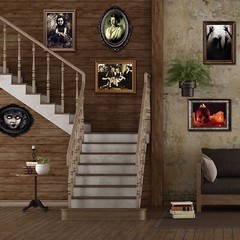 Halloween Party Decorations 12 Pieces Disposable Haunted Pictures Gothic Manor