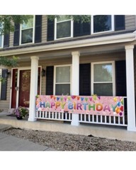Large 98″ x 18″ Birthday Party Decorations Banner Yard Sign