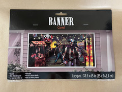 Evil Circus Banner Halloween Decor, 65″L x 33″W, Plastic
