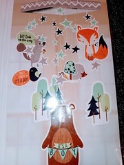It’s a Boy Hanging Mobile Baby Shower 30″in Theme: Forest Friends Nature Animals