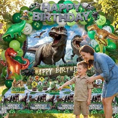 Dinosaur Birthday Decorations Dino Wrold Party Decorations Set Included Dino …