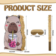 Capybara Birthday Party Piñata Capybara Decorations 15.57 X 10.3 X 2.8 Inches In