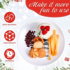 LOYIM 10 Pcs Christmas Reusable approx. 8 inches/ 20 cm in diameter, Stylish